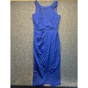 GRACE KARIN Women’s Halterneck Sleeveless Bodycon Slit Wrap Cocktail Midi Dress